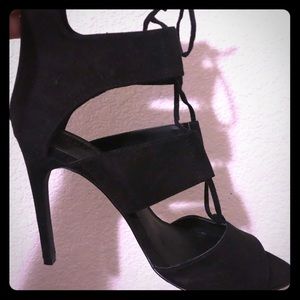 Black lace up shoe